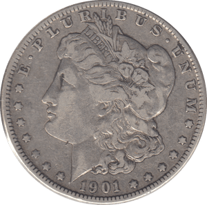 1901 SILVER MORGAN DOLLAR USA NEW ORLEANS - SILVER WORLD COINS - Cambridgeshire Coins