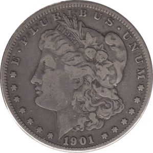 1901 SILVER MORGAN DOLLAR USA NEW ORLEANS - SILVER WORLD COINS - Cambridgeshire Coins