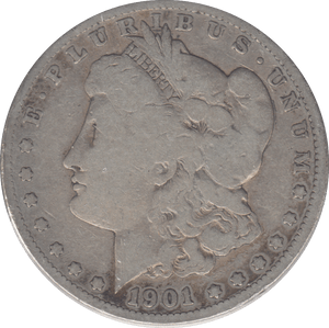 1901 SILVER MORGAN DOLLAR USA SAN FRANCISCO - SILVER WORLD COINS - Cambridgeshire Coins