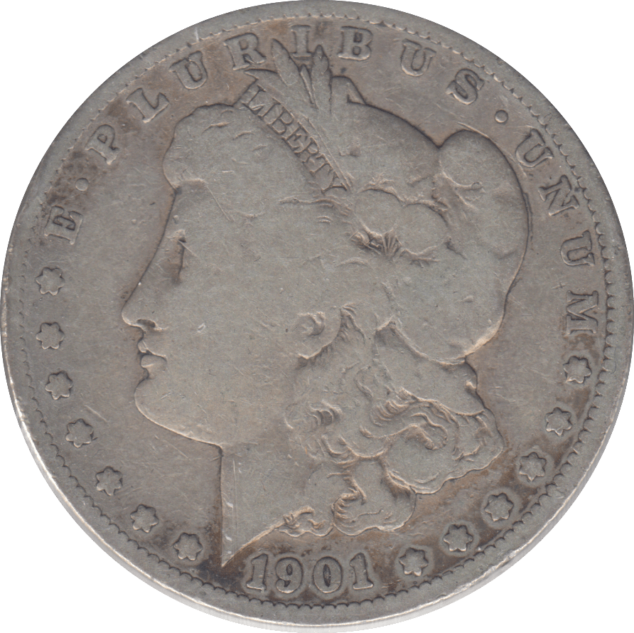 1901 SILVER MORGAN DOLLAR USA SAN FRANCISCO - SILVER WORLD COINS - Cambridgeshire Coins