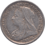 1901 SILVER THREEPENCE ( EF ) - Threepence - Cambridgeshire Coins