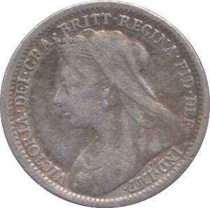 1901 SILVER THREEPENCE ( FINE ) - Threepence - Cambridgeshire Coins