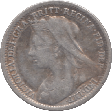 1901 SILVER THREEPENCE ( FINE ) - Threepence - Cambridgeshire Coins