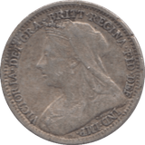 1901 SILVER THREEPENCE ( FINE ) - Threepence - Cambridgeshire Coins