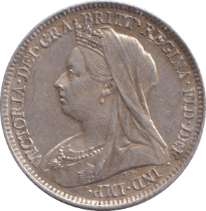 1901 SIXPENCE 1 ( EF ) - SIXPENCE - Cambridgeshire Coins