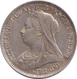 1901 SIXPENCE 1 ( EF ) - SIXPENCE - Cambridgeshire Coins