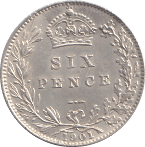 1901 SIXPENCE ( AUNC ) - SIXPENCE - Cambridgeshire Coins
