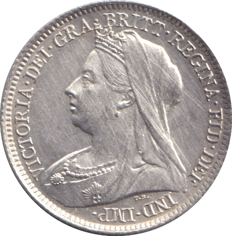1901 SIXPENCE ( AUNC ) - SIXPENCE - Cambridgeshire Coins