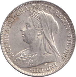 1901 SIXPENCE ( EF ) - SIXPENCE - Cambridgeshire Coins