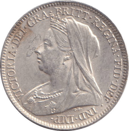 1901 SIXPENCE ( EF ) - SIXPENCE - Cambridgeshire Coins