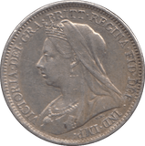 1901 SIXPENCE ( EF ) - SIXPENCE - Cambridgeshire Coins