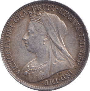 1901 SIXPENCE ( EF ) - SIXPENCE - Cambridgeshire Coins