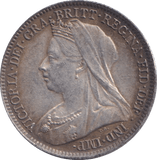 1901 SIXPENCE ( EF ) - SIXPENCE - Cambridgeshire Coins