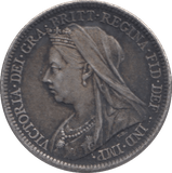 1901 SIXPENCE ( EF ) - SIXPENCE - Cambridgeshire Coins