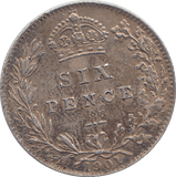 1901 SIXPENCE ( EF ) - WORLD COINS - Cambridgeshire Coins