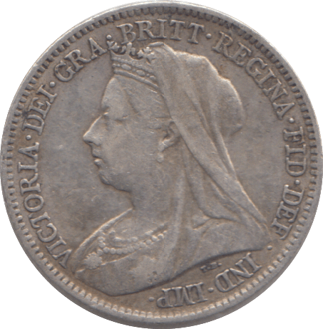 1901 SIXPENCE ( FINE ) - SIXPENCE - Cambridgeshire Coins