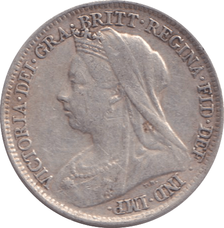 1901 SIXPENCE ( GF ) - SIXPENCE - Cambridgeshire Coins