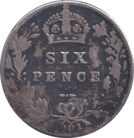 1901 SIXPENCE ( GF ) - SIXPENCE - Cambridgeshire Coins