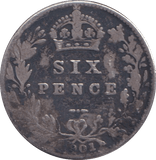 1901 SIXPENCE ( GF ) - SIXPENCE - Cambridgeshire Coins
