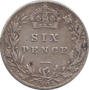 1901 SIXPENCE ( GF ) - WORLD COINS - Cambridgeshire Coins