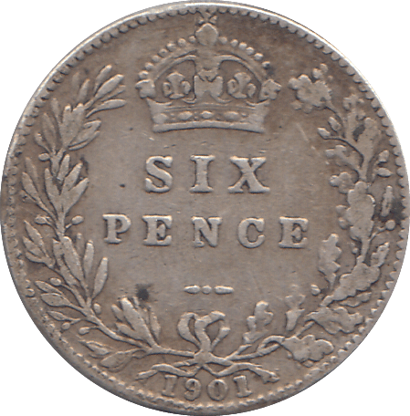 1901 SIXPENCE ( GF ) - WORLD COINS - Cambridgeshire Coins