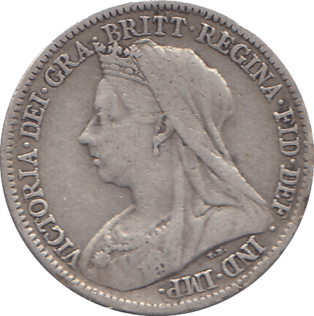1901 SIXPENCE ( GF ) - WORLD COINS - Cambridgeshire Coins