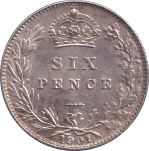 1901 SIXPENCE ( GVF ) - SIXPENCE - Cambridgeshire Coins