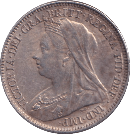 1901 SIXPENCE ( GVF ) - SIXPENCE - Cambridgeshire Coins
