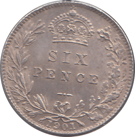 1901 SIXPENCE ( GVF ) - SIXPENCE - Cambridgeshire Coins