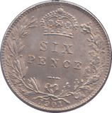 1901 SIXPENCE ( GVF ) - SIXPENCE - Cambridgeshire Coins