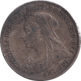 1901 SIXPENCE ( VF ) - SIXPENCE - Cambridgeshire Coins