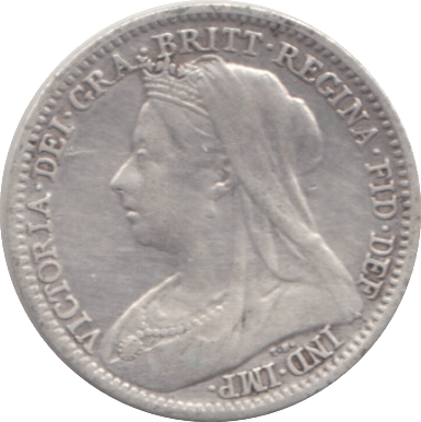 1901 THREEPENCE ( EF ) - THREEPENCE - Cambridgeshire Coins