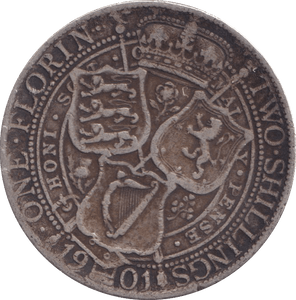 1901 TWO SHILLINGS ( FINE ) - TWO SHILLINGS - Cambridgeshire Coins