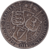 1901 TWO SHILLINGS ( FINE ) - TWO SHILLINGS - Cambridgeshire Coins