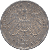 1902 5 MARK GERMANY - WORLD COINS - Cambridgeshire Coins