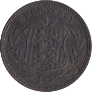 1902 8 DOUBLES GUERNSEY - WORLD COINS - Cambridgeshire Coins