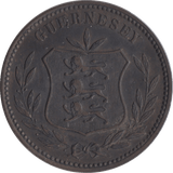 1902 8 DOUBLES GUERNSEY - WORLD COINS - Cambridgeshire Coins