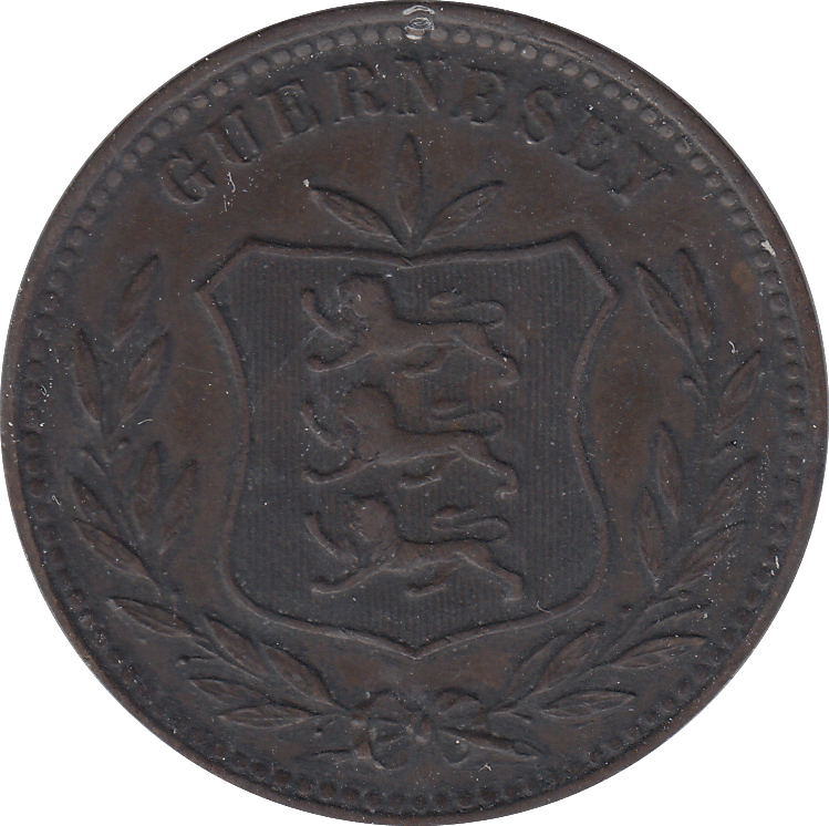 1902 8 DOUBLES GUERNSEY - WORLD COINS - Cambridgeshire Coins