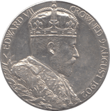 1902 CORONATION KING EDWARD VII QUEEN ALEXANDRA SILVER MEDALLION - WORLD COINS - Cambridgeshire Coins