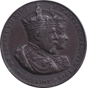 1902 CORONATION MEDALLION EDWARD VII - MEDALS & MEDALLIONS - Cambridgeshire Coins