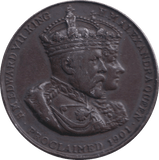 1902 CORONATION MEDALLION EDWARD VII - MEDALS & MEDALLIONS - Cambridgeshire Coins