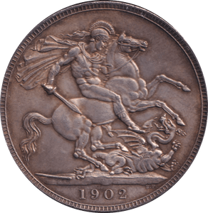 1902 CROWN ( AUNC ) - CROWN - Cambridgeshire Coins