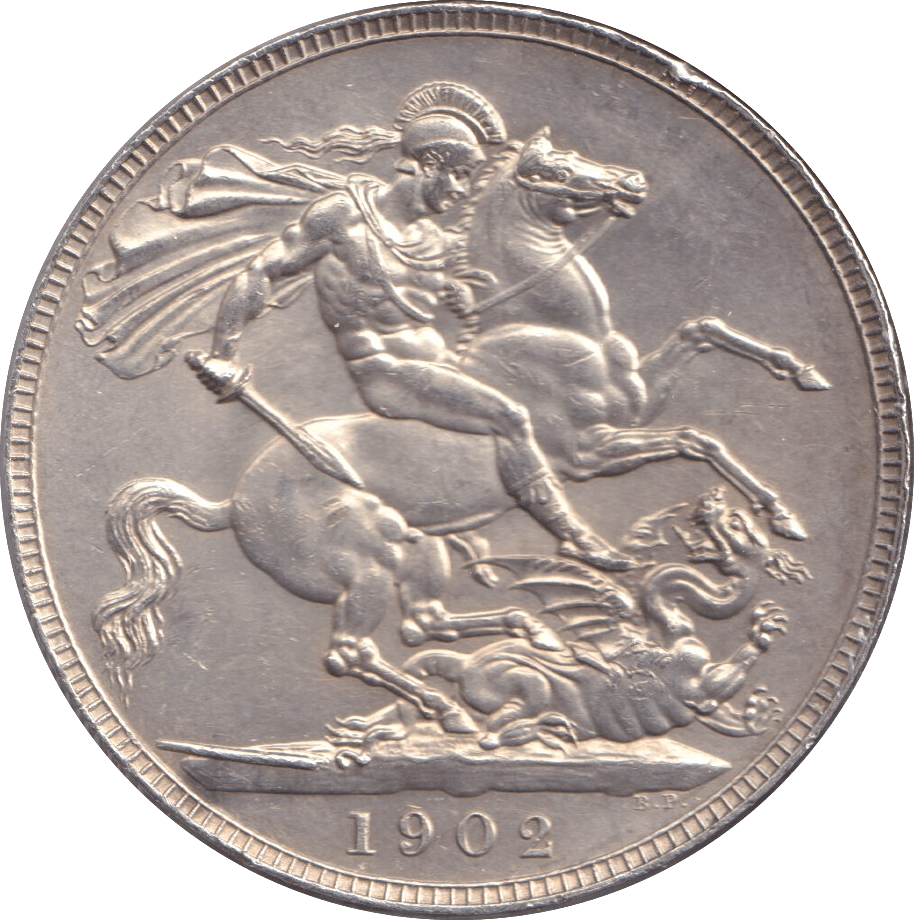 1902 CROWN ( AUNC ) - CROWN - Cambridgeshire Coins