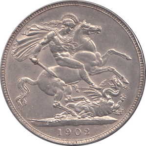 1902 CROWN ( AUNC ) - CROWN - Cambridgeshire Coins