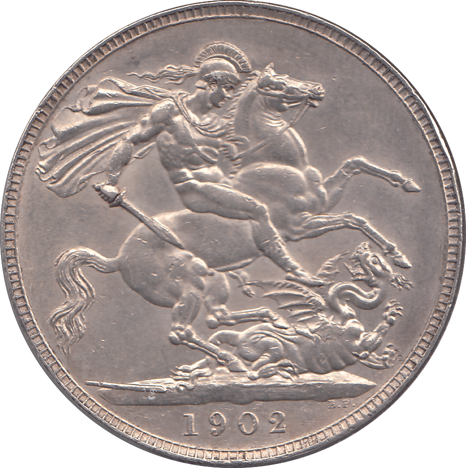 1902 CROWN ( AUNC ) - CROWN - Cambridgeshire Coins
