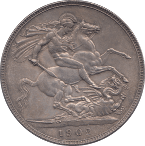 1902 CROWN ( AUNC ) - CROWN - Cambridgeshire Coins