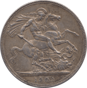 1902 CROWN ( EF ) 6 - CROWN - Cambridgeshire Coins