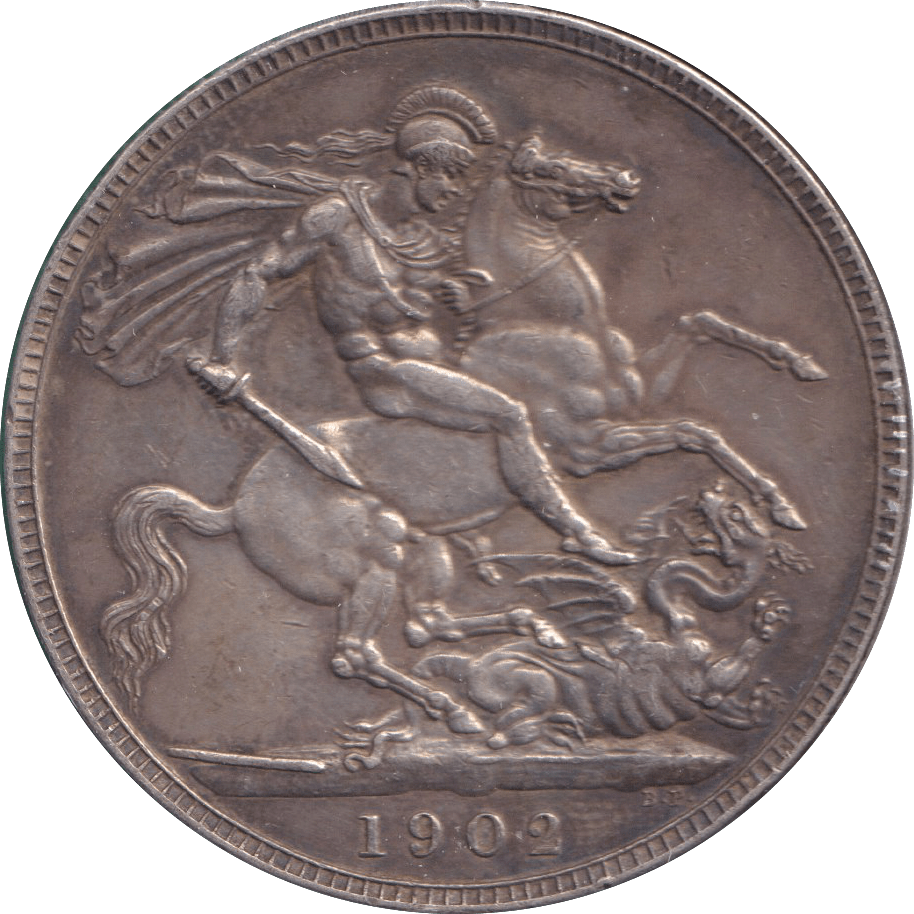1902 CROWN ( EF ) - CROWN - Cambridgeshire Coins