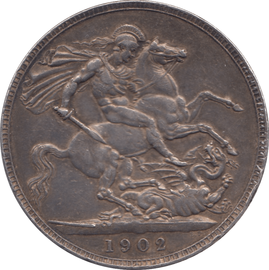 1902 CROWN ( EF ) - CROWN - Cambridgeshire Coins