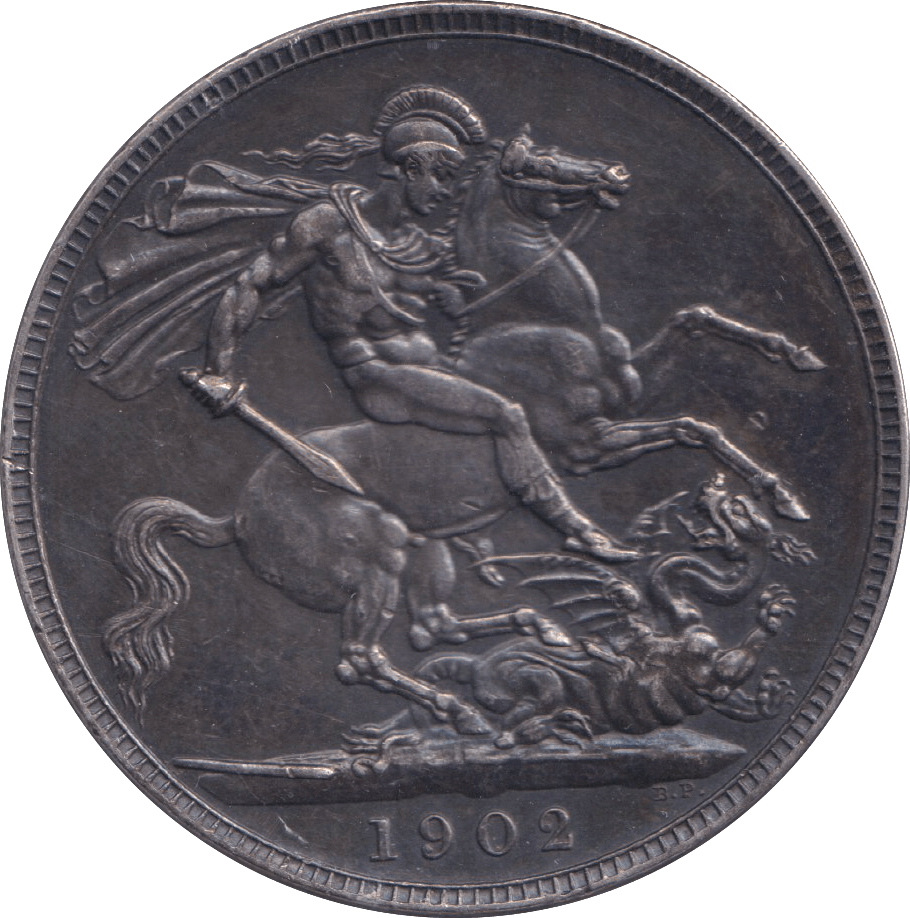 1902 CROWN ( EF ) - CROWN - Cambridgeshire Coins